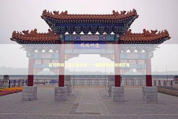 高效网络工具资源分享：一键获取稳定加速应用