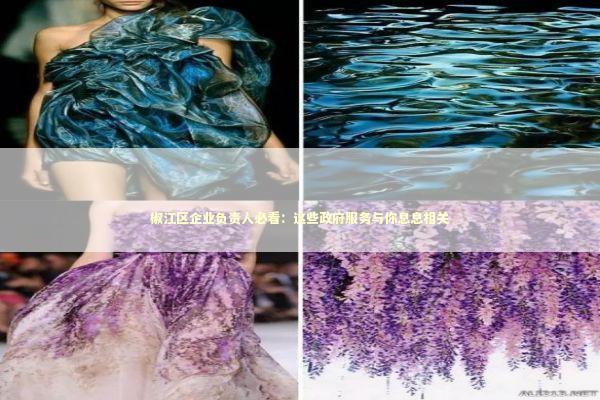 椒江区企业负责人必看：这些政府服务与你息息相关 企业服务